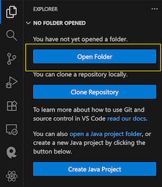 VSCode Open Folder