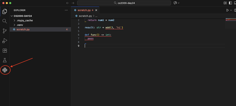 VSCode Python Sidebar